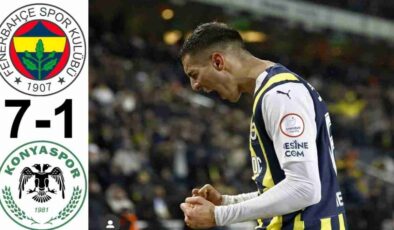 Fenerbahçe’den Rekorlar Gecesi: Konyaspor 7-1 Yıkıldı!