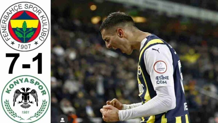 Fenerbahçe’den Rekorlar Gecesi: Konyaspor 7-1 Yıkıldı!