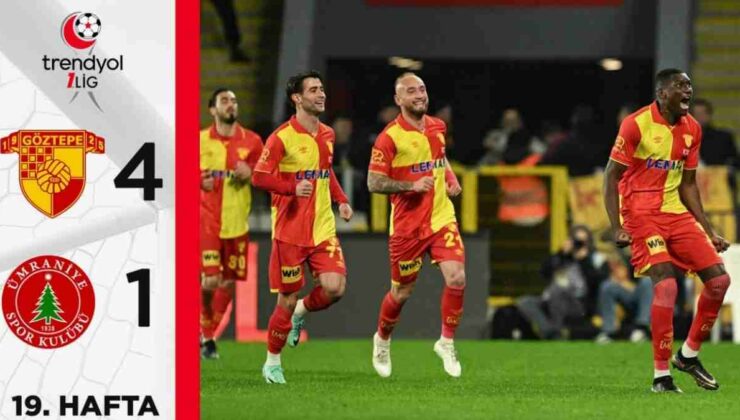 Göztepe, Ümraniyespor’u Farklı Geçti ve İkinci Sıraya Yükseldi