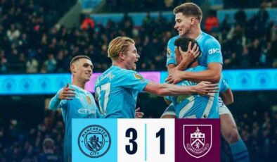 Manchester City, Burnley’i 3-1’lik Galibiyetle Geçerek Zirve Yarışındaki İddiasını Sürdürdü