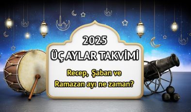 2025 Yılı Üç Aylara Dair Tarihler ve Dini Günler