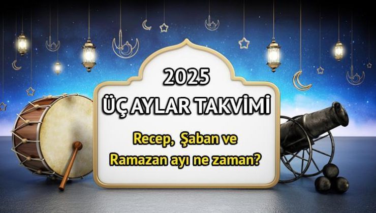 2025 Yılı Üç Aylara Dair Tarihler ve Dini Günler