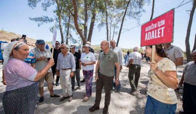 Başkan Tunç Soyer Akbelen Direnişine Destek Verdi